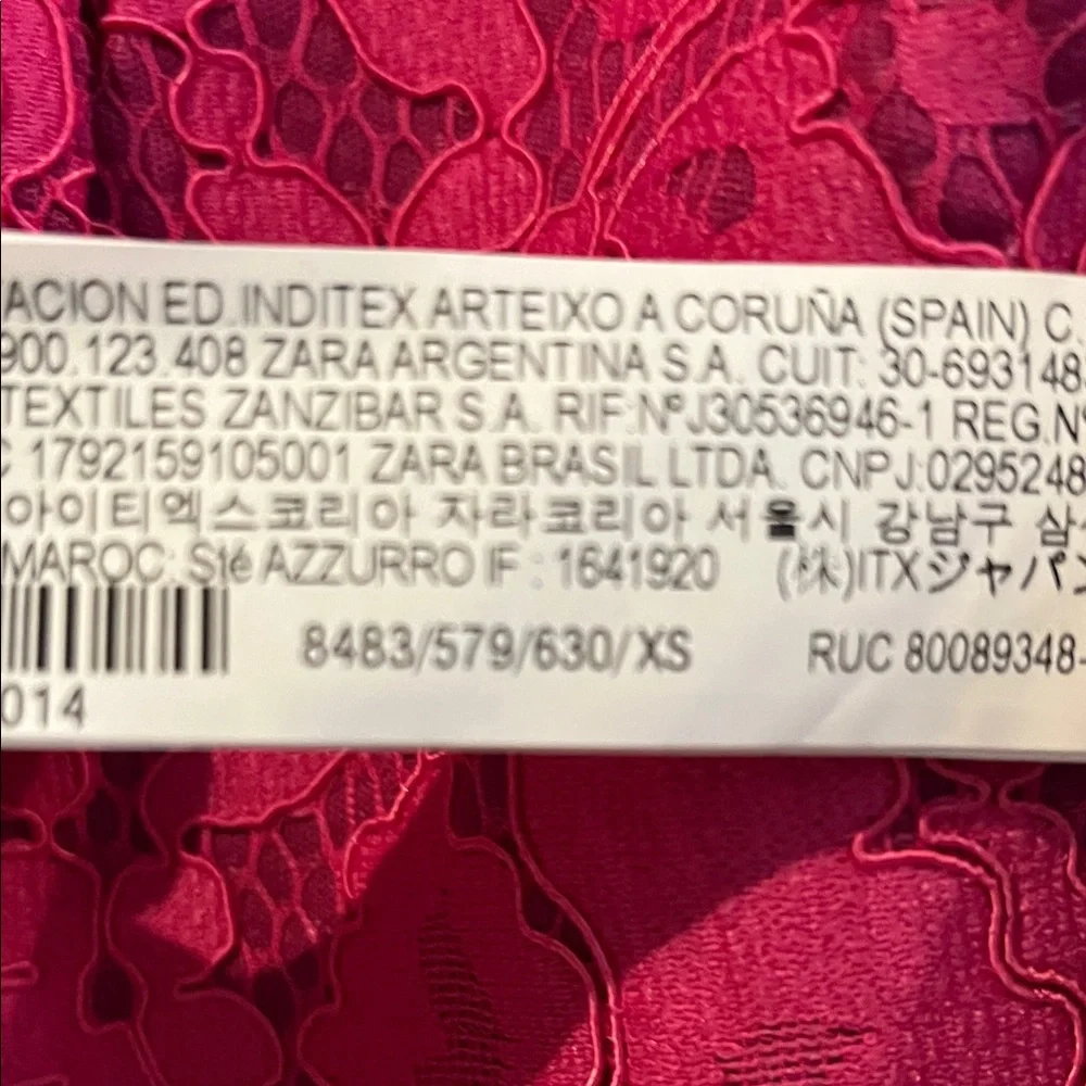 Zara Fuchsia Lace Blazer - Picture 2 of 4